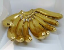 Beautiful banana masterpiece gold figure decorative gift 24*33 cm 1774 gram  picture