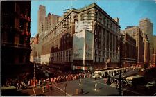 New York Postcard : Herald Square showing Macy’s department store in New York picture