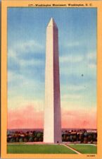 Washington Monument, Washington DC Vintage Antique Linen Unposted Unused picture