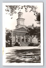 1963 RPPC Hamline Chapel Methodist Church Lawrenceburg IN Postcard picture