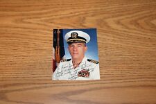 PHOTO Navy 4x5 Signed USN Captain - USS England CG-22 James W. Orvis picture