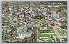 Postcard Aerial View Civic Center and Business District Denver Colorado picture