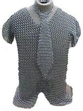 Aluminum Chainmail Shirt Tie Butted Medieval Chainmail Habergeon r X-mas Gift picture