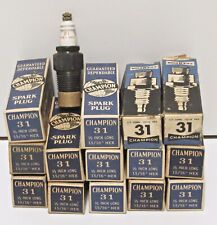 Vintage Original Champion 31 Spark Plugs (15) Brass Top picture
