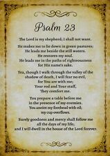Catholic print picture  -  Psalm 23 T -  8