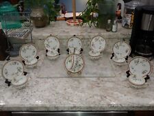 8 PLACE SETTINGS OF HAVILAND LIMOGES TEACUPS & SAUCERS, VINTAGE, MADE IN FRANCE picture