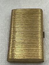 Vintage Evans Metal Cigarette Case Gold Tone  compact 50’s-60’s picture