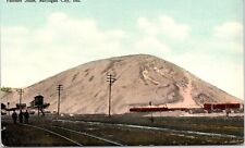 C.1910s Michigan City IN Hoosier Slide Rail Yard Track UNP Indiana Postcard A522 picture