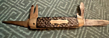 Vintage 1930s-1940s Syracuse Knife Co. 4 Blade Boy Scout Knife With Bail picture