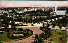 Vintage 1908 Postcard Royal Palm trees Miami Florida Aerial Church Hotel JC18 picture