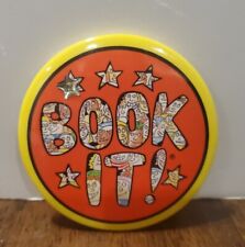 BOOK IT Button Pin PIZZA HUT Reading Campaign Stars Vintage 1992 Red Yellow 3