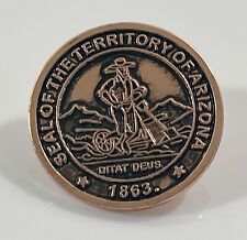 Seal Of The Territory Of Arizona Ditat Deus 1863 Lapel Pin picture