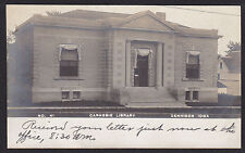 Denison-Iowa-Carnegie Library-Real Photo-Antique Postcard picture