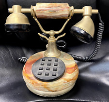 Vintage Marble Telephone with Keypad Circa 1960s or 1970s Conversation Piece picture