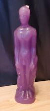 Lot of 5 Purple Male Figure Image Candles Religion  picture