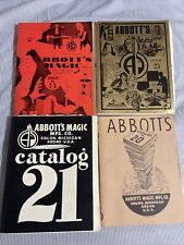 Vtg Abbott’s Magic Mfg Co Catalog Lot: 4 Catalogs-1972, 1976, 1976, And 1987 picture