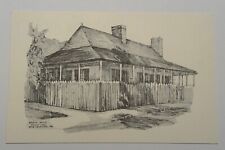 Postcard Bolduc House Pencil Sketch Ste. Genevieve Missouri MO Vintage picture
