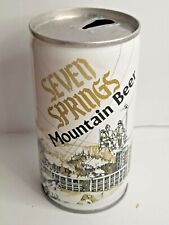 Seven Springs Mountain Beer 12oz Top-Opened Collectible Pull Tab Beer Can picture