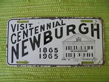 Vintage Centennial NEWBURGH 1865-1965 License Plate Vanity Souvenir Tag Visit NY picture