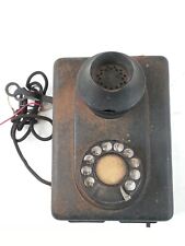 Antique Rotary Dial Wall Telephone Metal Shell Hotel Wall Telephone picture