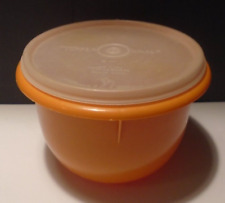 Tupperware 270 Burnt Orange Mixing Storage Bow 4 Cups Sheer Lid picture