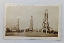 1938 El Dorado Kansas Oil Field RPPC Photo Postcard KS Derricks Vintage picture