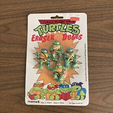 Vintage Teenage Mutant Ninja Turtles Eraser Dudes 1989 Mirage Studios New In Box picture