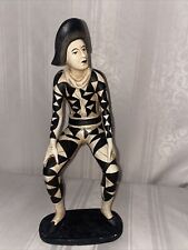 Phillipines Italian Style Harlequin Jester Mime Statue Figurine XM-108B 14inch picture