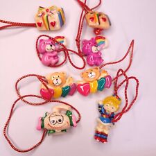 Vtg 80s Rainbow Brite Christmas Ornament Set Lot Of 8 Bear Present Toy Doll USA picture
