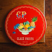 Vintage CP Brand Glace Fruits Red Tin 9