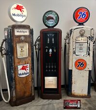1930’s BUFFALO GASOLINE Gilbarco Gas Pump Wine Cabinet - Home / Bar Decor picture