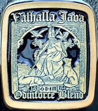 death wish coffee og valhalla java black mug deneen pottery odin vikings rare picture