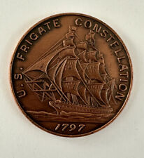 1797 US Frigate Constellation Copper Metal Coin Token Excellent Condition picture