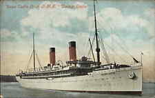 Union Castle Liner Steamer Steamship Ship RMS Walmer Castle c1910 Postcard picture
