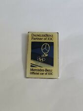 Daimler Benz Partner Of 10C Mercedes Benz Official Car Of 10C Olympic Pin Rare picture