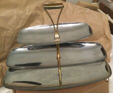 Vintage Stainless Steel Serving Tray picture