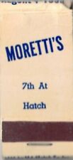 MORETTI'S-FINE FOODS-MINI-MATCHBOOK-7/8 INCHES WIDTH-FULL-VINTAGE-FRONT STRIKE picture