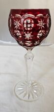 Cut to Clear Crystal Wine Goblet Stars  & Moon 5  in diff colors 8