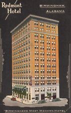 Postcard AL Birmingham Alabama Redmont Hotel 1935 Linen Vintage PC J2934 picture