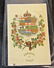 Patriotic, Dominion of Canada, Crest, Maple Leaves, Beaver, 1907-Posted picture