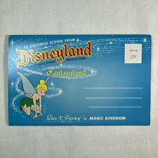 1950's vtg Disneyland Fantasyland  12 scene postcard folder old original Disney picture