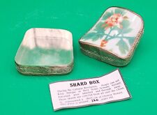 Antique CHINESE PORCELAIN Silver SHARD BOX - Hand Made - HISTORY in your HANDS picture