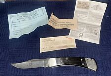 NOS HARLEY DAVIDSON BUCK 110x LOCK BACK POCKET KNIFE~2669/3000~HERITAGE KNIFE~II picture