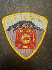 Sturgis SD South Dakota Volunteer Fire Rescue PATCH Iron On 4” Rare picture