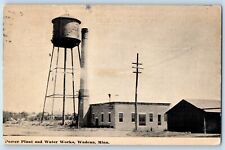 Wadena Minnesota Postcard Power Plant Water Works Exterior c1912 Vintage Antique picture