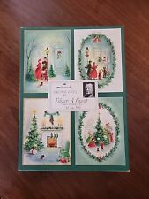 Vintage 1940 Hallmark Christmas Cards w/ Verses by Poey Edgar A. Guest 12 Cards picture