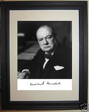 Winston Churchill World War 2 WWII Facsimile Autograph Framed Photo Picture wc1 picture