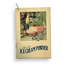 Jell-o Ice Cream Powder Booklet Recipes 1924 Advertising Lithograph VTG Kitchen picture
