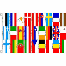 Eurovision European Country Bunting & Flags 5 x 3 FT - Large Flag EU UK Austria picture