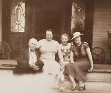 VINTAGE ORIGINAL PHOTO: Americana - couples Sitting On Porch, Georgia - 1930's picture